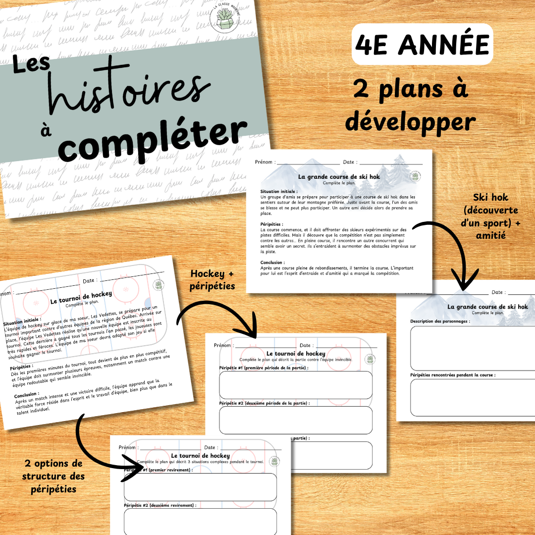 Les histoires à compléter