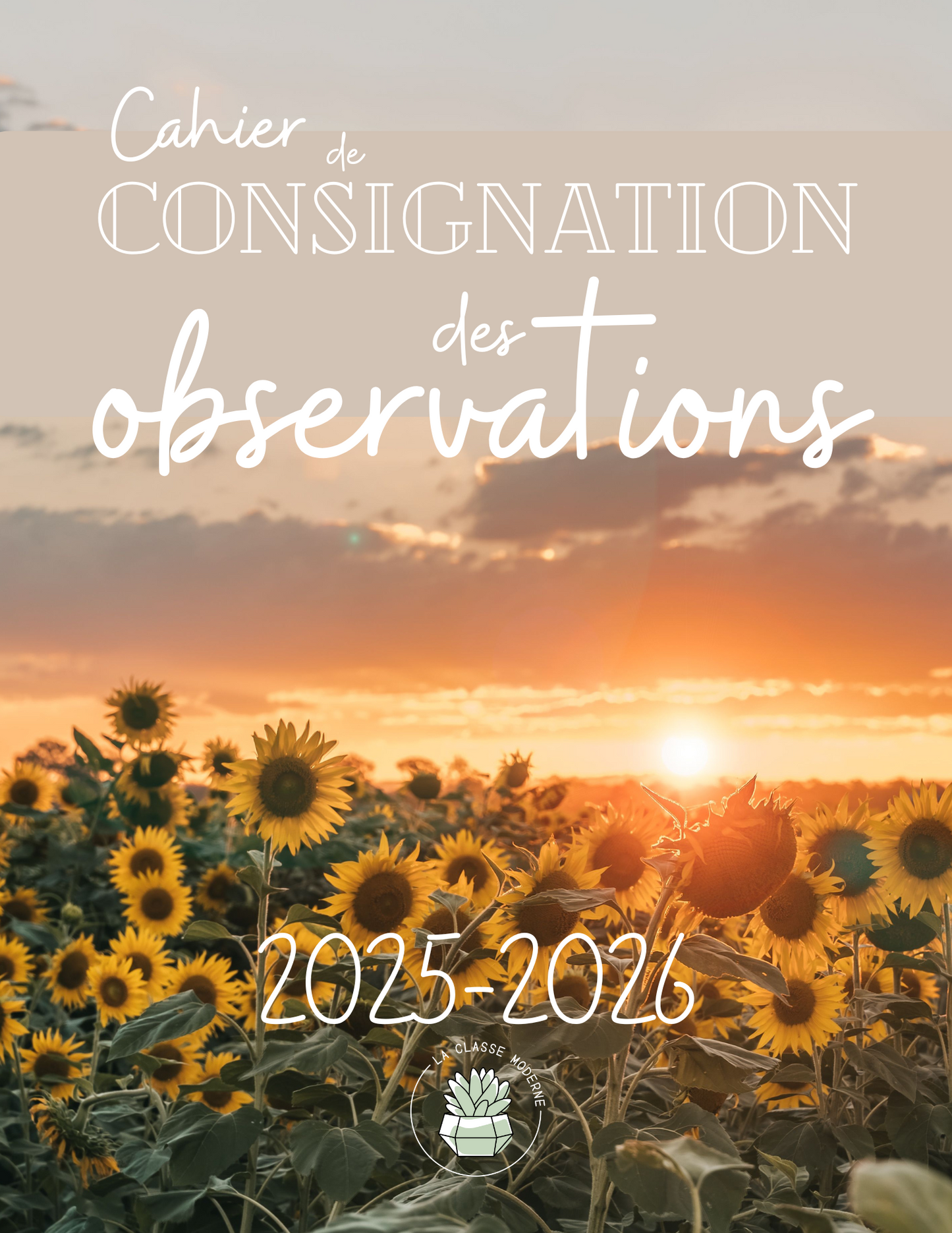 Cahier de consignation des observations - Ton cahier de notes moderne !