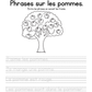 Cahier d'activités sur les pommes (2e année)