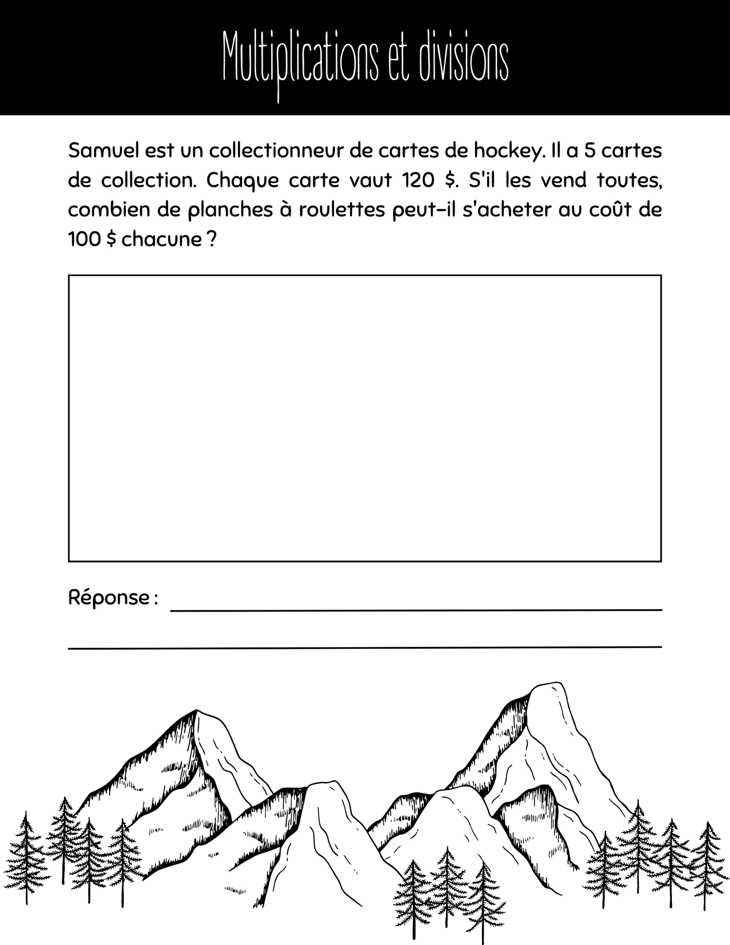 Cahier d'exercices - Concepts mathématiques 4e année