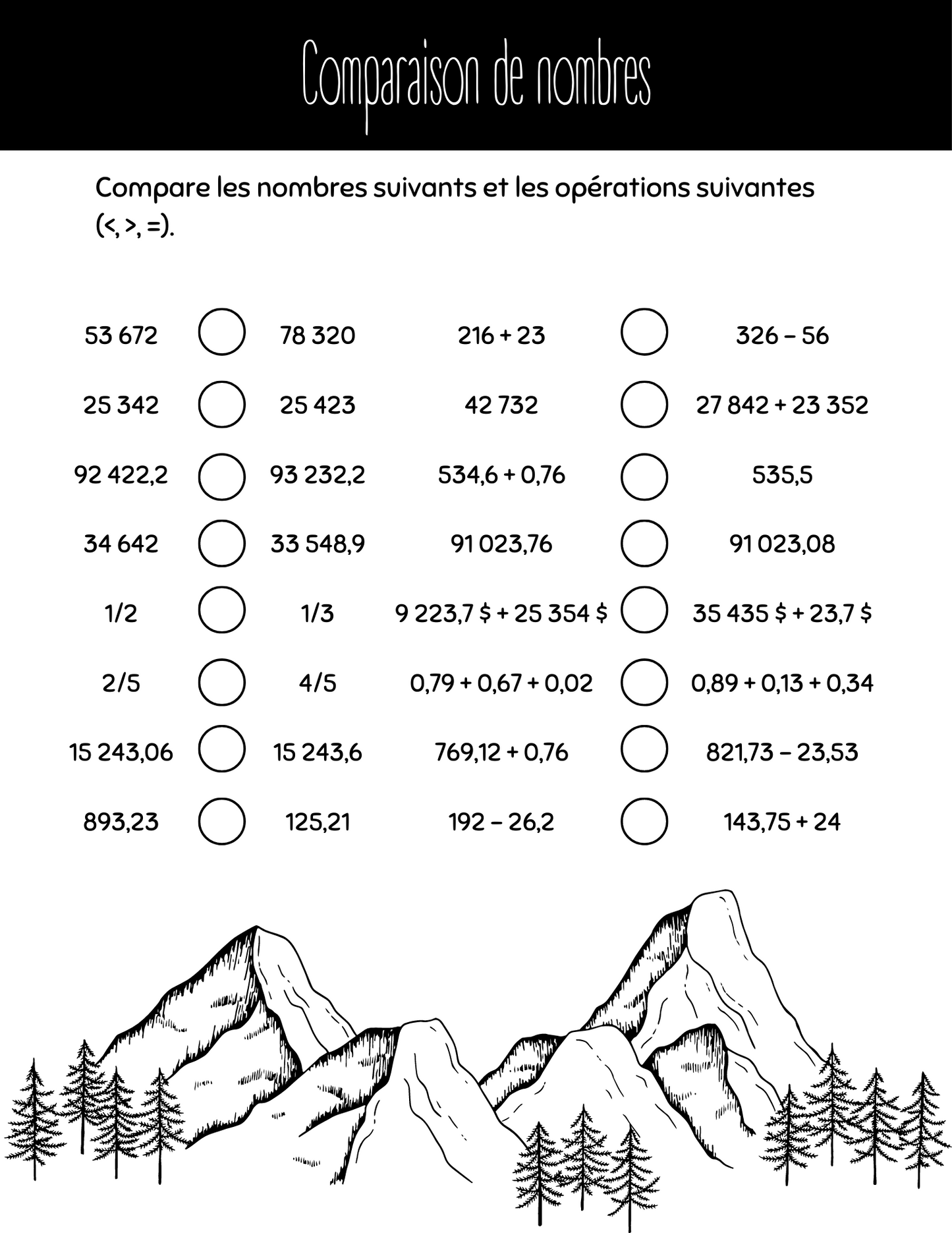 Cahier d'exercices - Concepts mathématiques 4e année