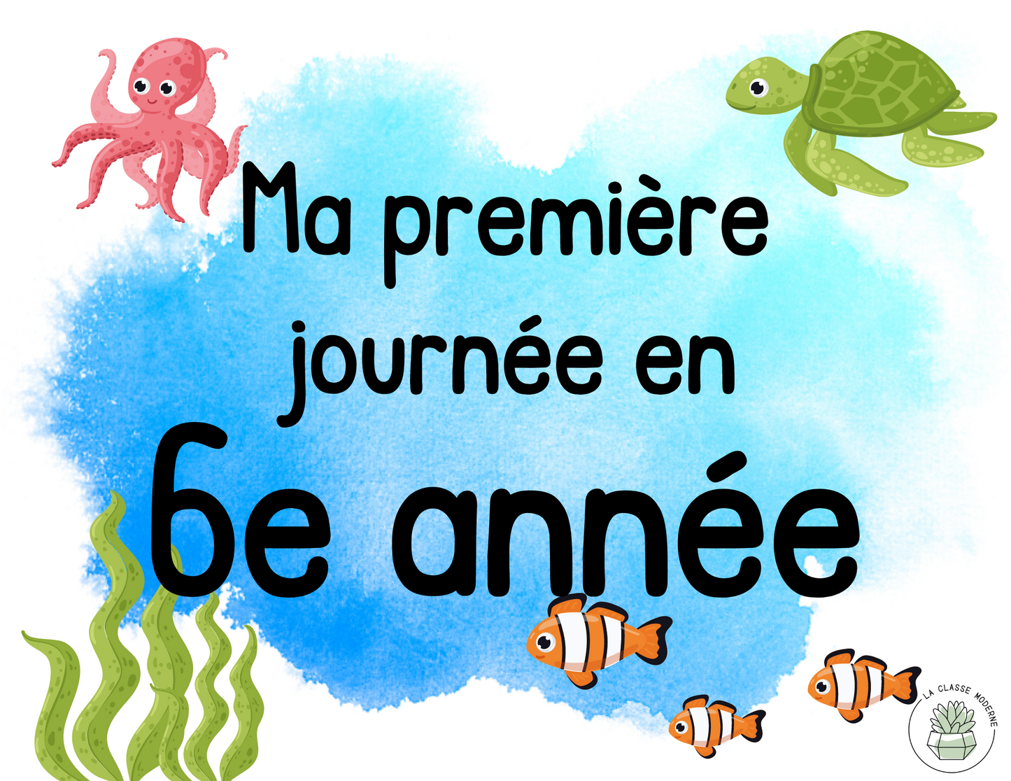 Affichettes Ma première journée en ... (Tous les niveaux) OCÉAN