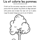 Cahier d'activités sur les pommes (2e année)