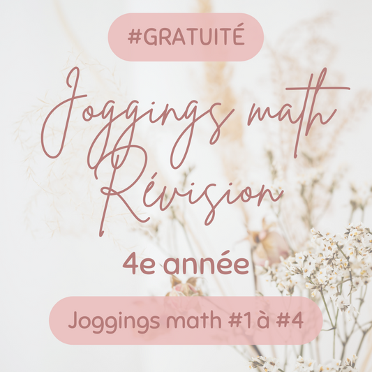 Jogging de révision 1 à 4 - 4e année