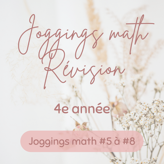 Jogging de révision 5 à 8 - 4e année