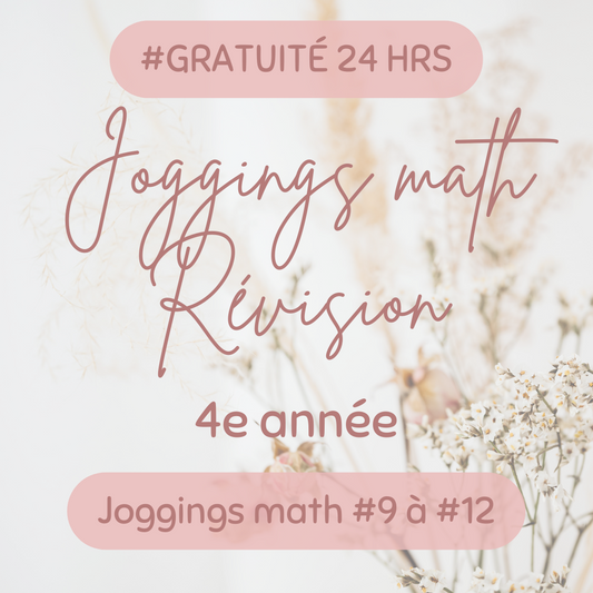 Jogging de révision 9 à 12 - 4e année