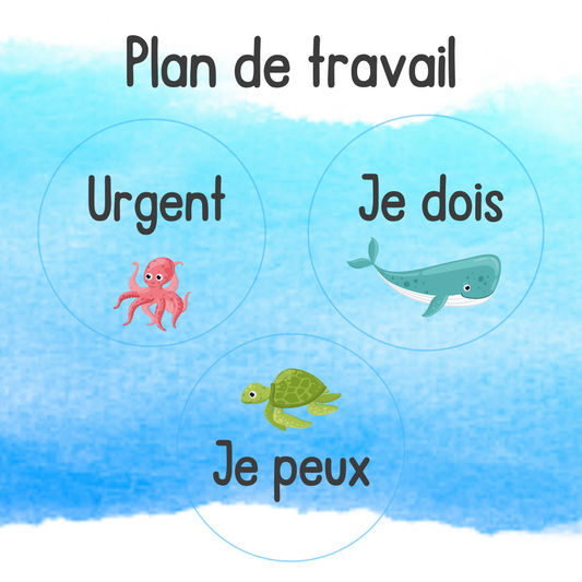 Pastilles de plan de travail - Océan