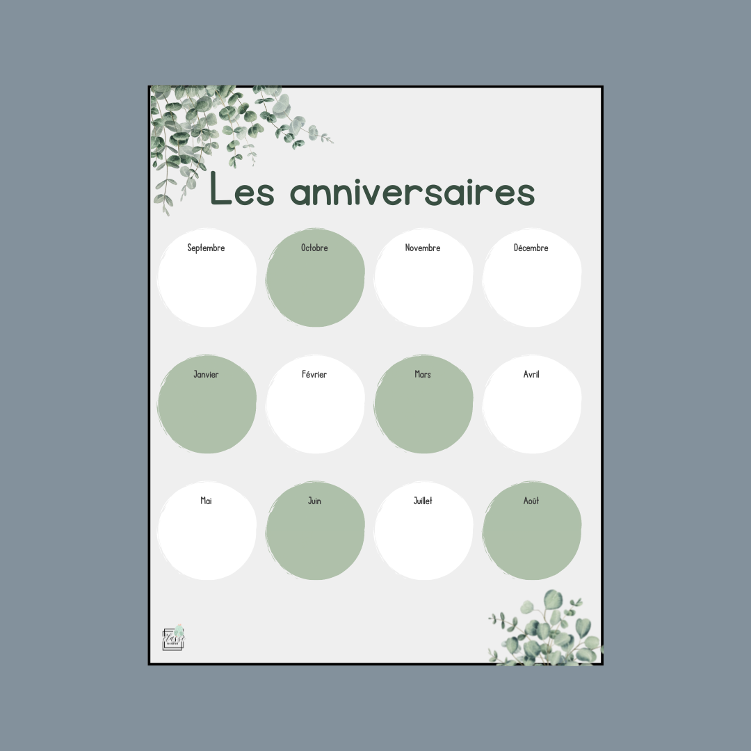 Les anniversaires - Eucalyptus